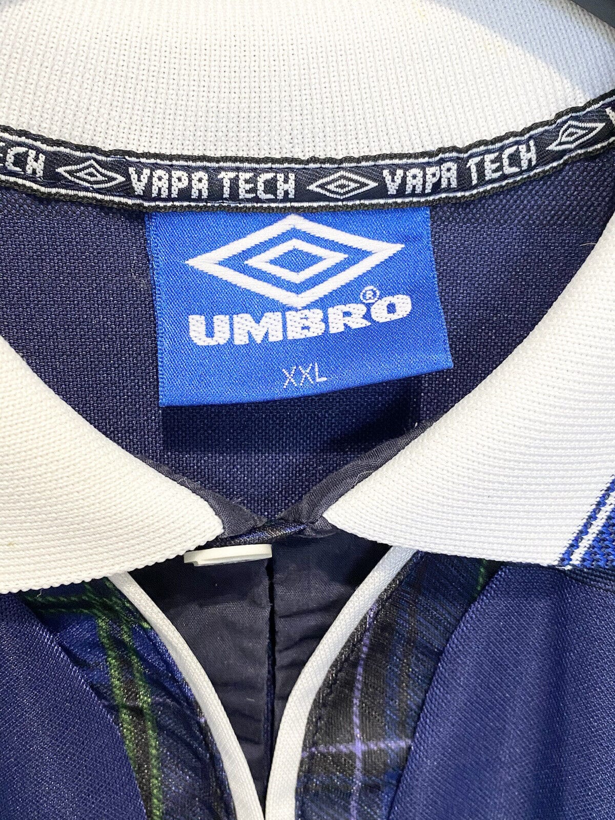 1998 COLLINS #11 Scotland World Cup 98 Vintage Umbro Home Football Shirt (XXL)