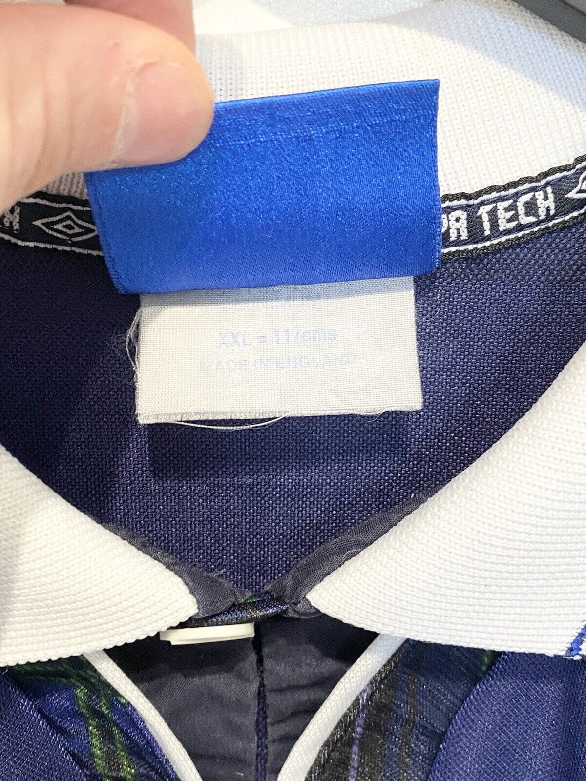 1998 COLLINS #11 Scotland World Cup 98 Vintage Umbro Home Football Shirt (XXL)