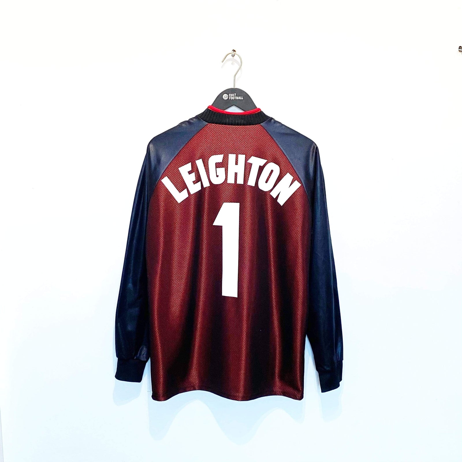 1998 LEIGHTON #1 Scotland World Cup 98 Vintage Umbro Home GK Football Shirt (M)