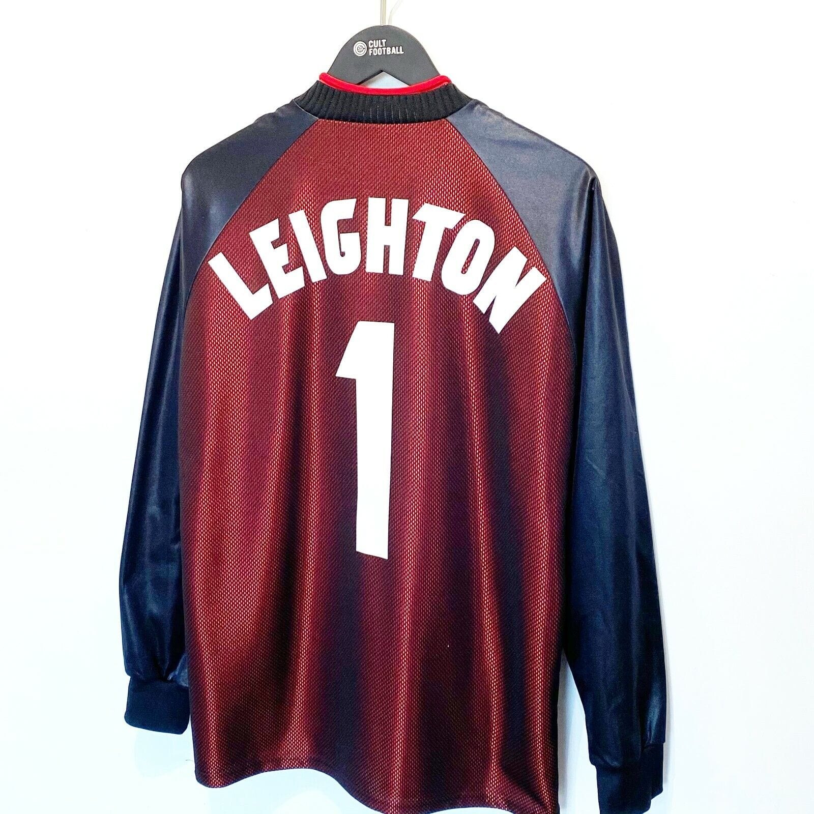 1998 LEIGHTON #1 Scotland World Cup 98 Vintage Umbro Home GK Football Shirt (M)