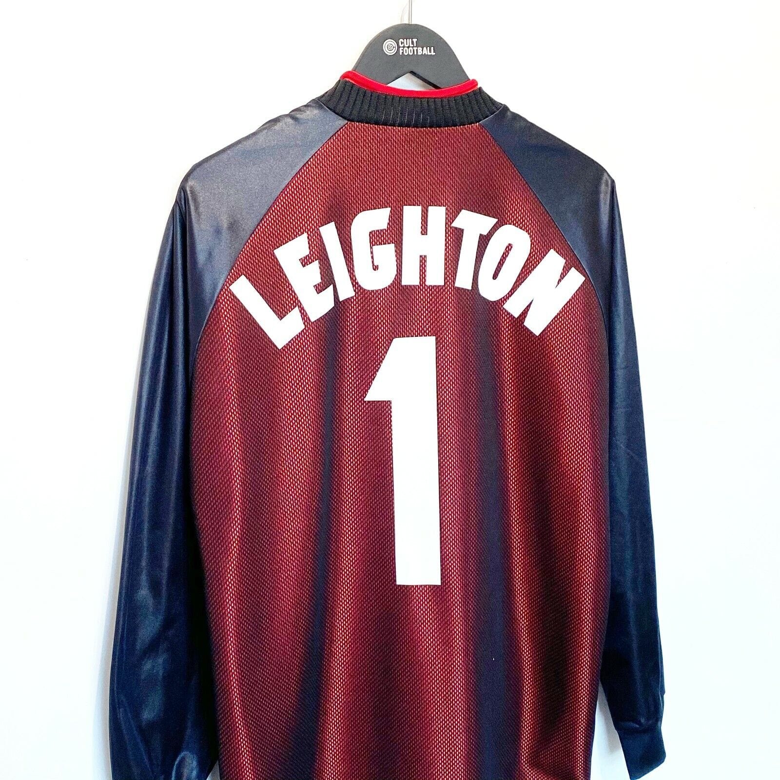 1998 LEIGHTON #1 Scotland World Cup 98 Vintage Umbro Home GK Football Shirt (M)