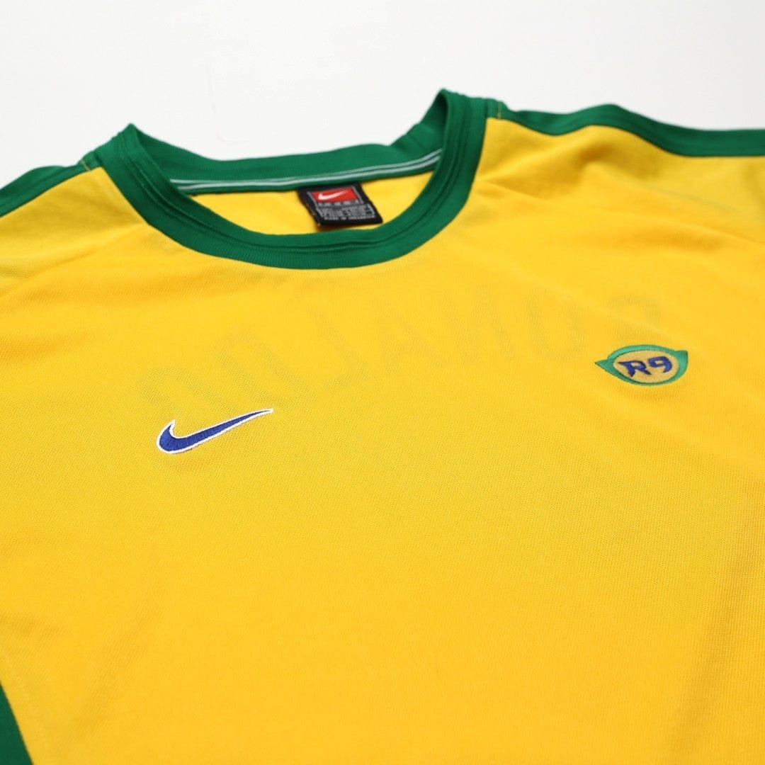 1998 Ronaldo R9 Brazil Vintage Nike Football Training Shirt (L)