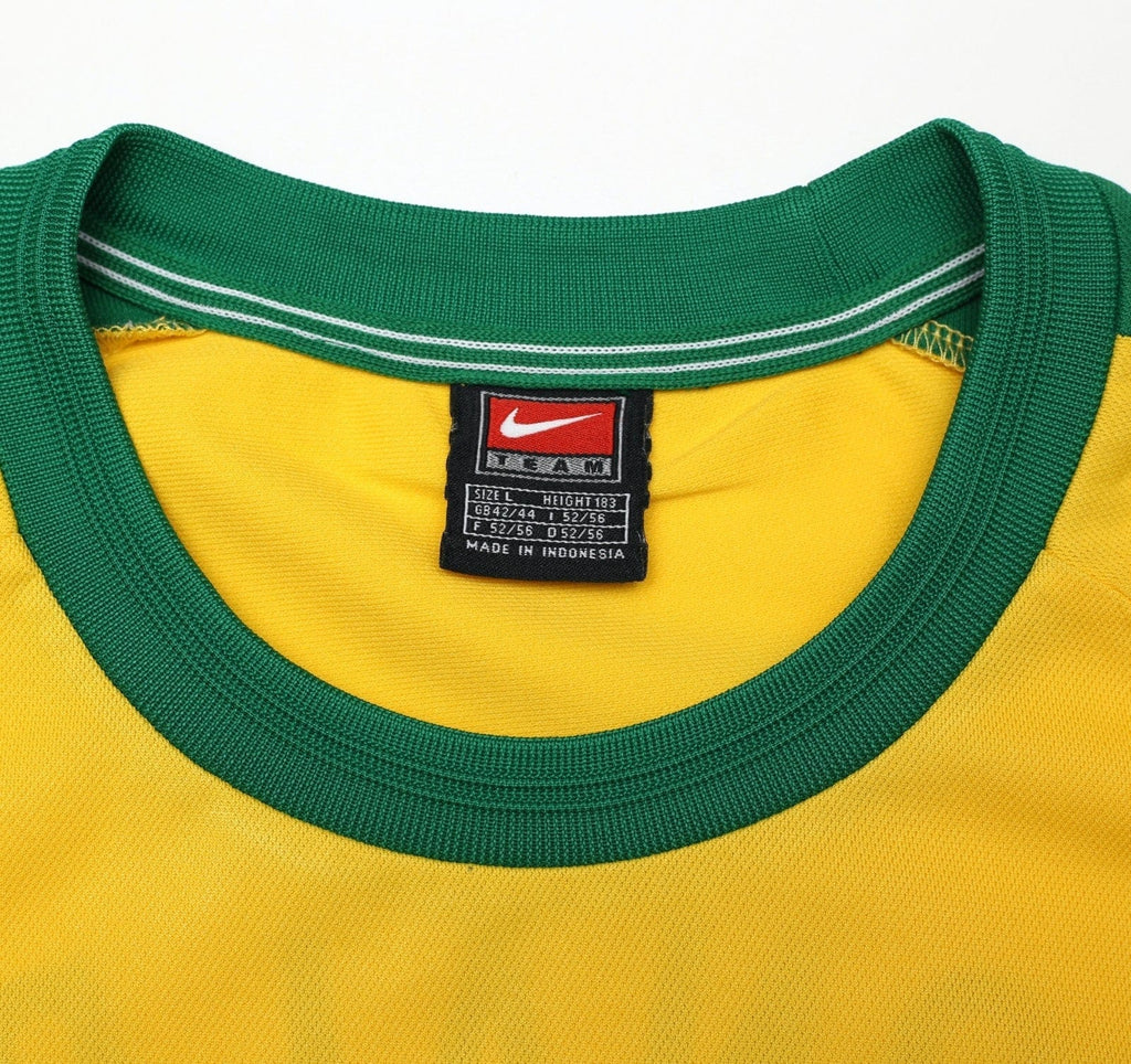 1998 RONALDO R9 Brazil Vintage Nike WC 98 Football Training Shirt (L)