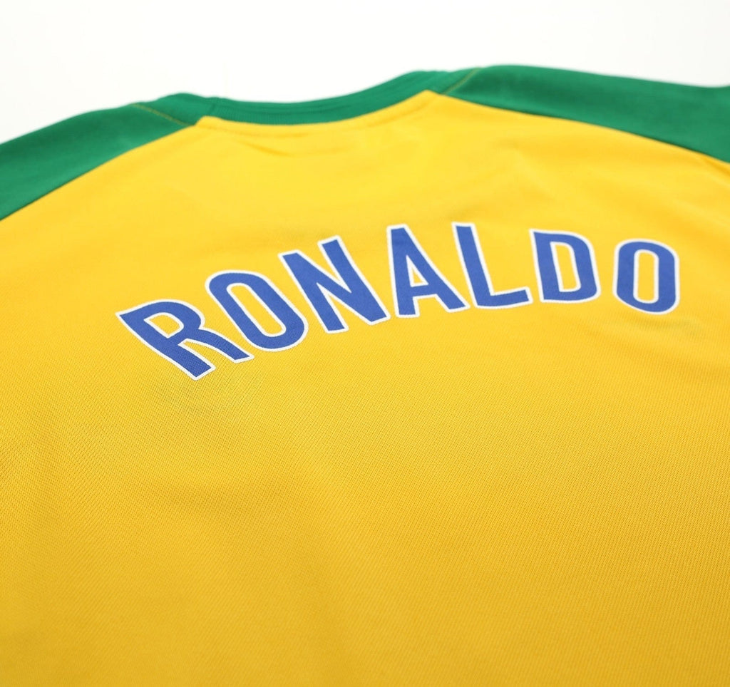 1998 RONALDO R9 Brazil Vintage Nike WC 98 Football Training Shirt (L)