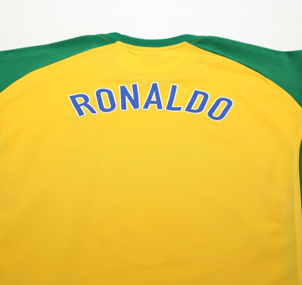 1998 RONALDO R9 Brazil Vintage Nike WC 98 Football Training Shirt (L)