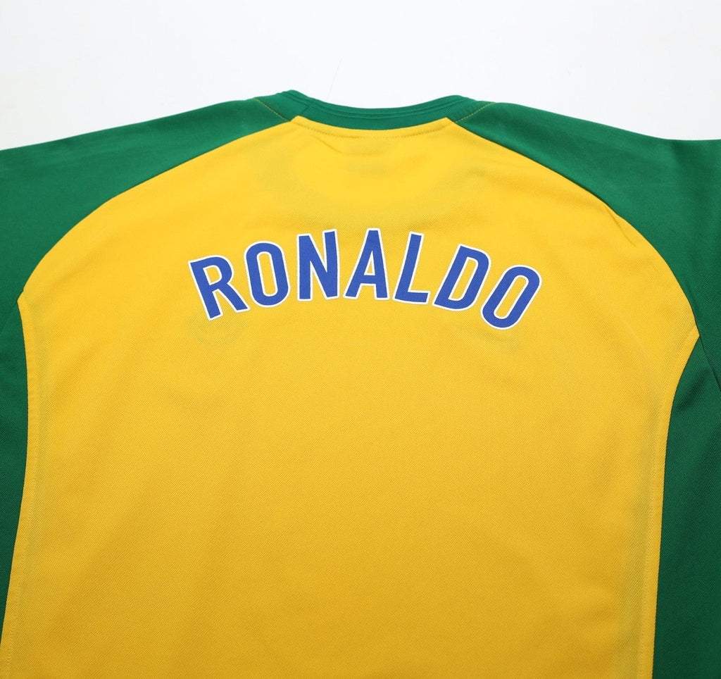 1998 RONALDO R9 Brazil Vintage Nike WC 98 Football Training Shirt (L)