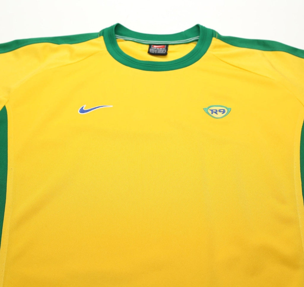 1998 RONALDO R9 Brazil Vintage Nike WC 98 Football Training Shirt (L)