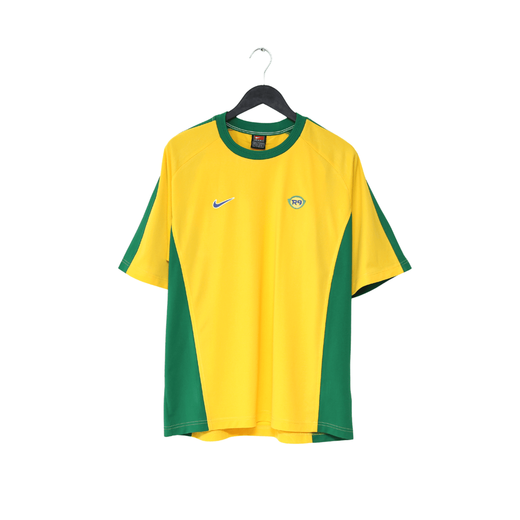 1998 RONALDO R9 Brazil Vintage Nike WC 98 Football Training Shirt (L)