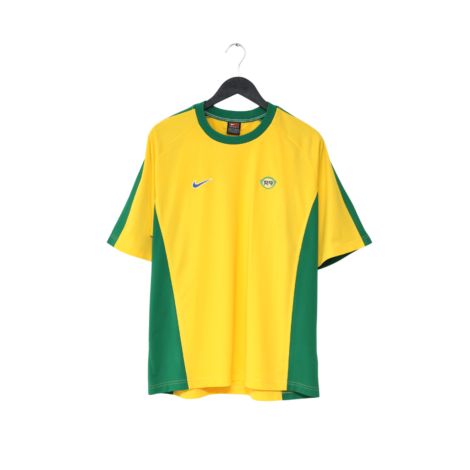 1998 RONALDO R9 Brazil Vintage Nike WC 98 Football Training Shirt (L)