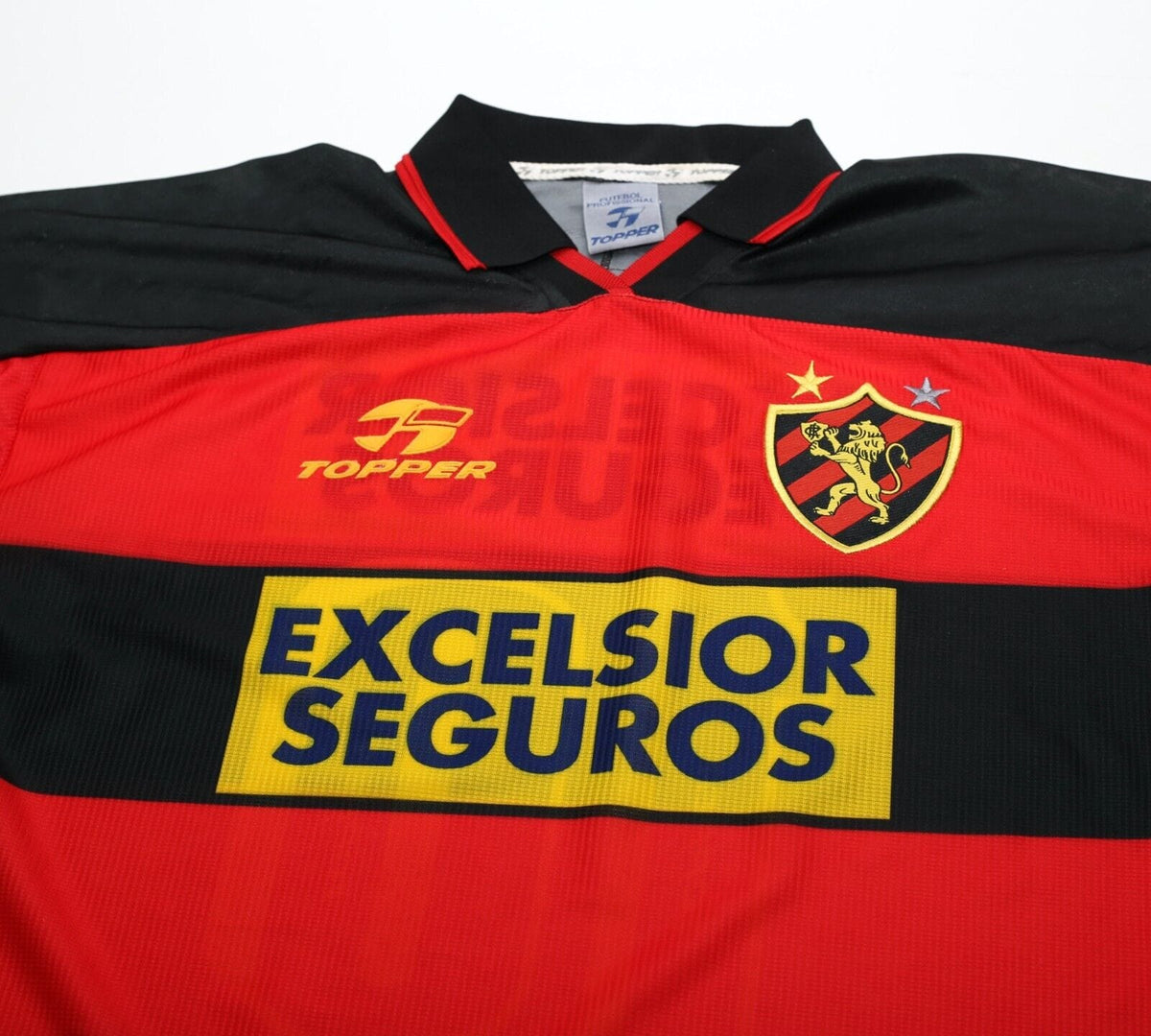 1998 SPORT RECIFE #10 Vintage Topper Home Football Shirt Jersey (XL)