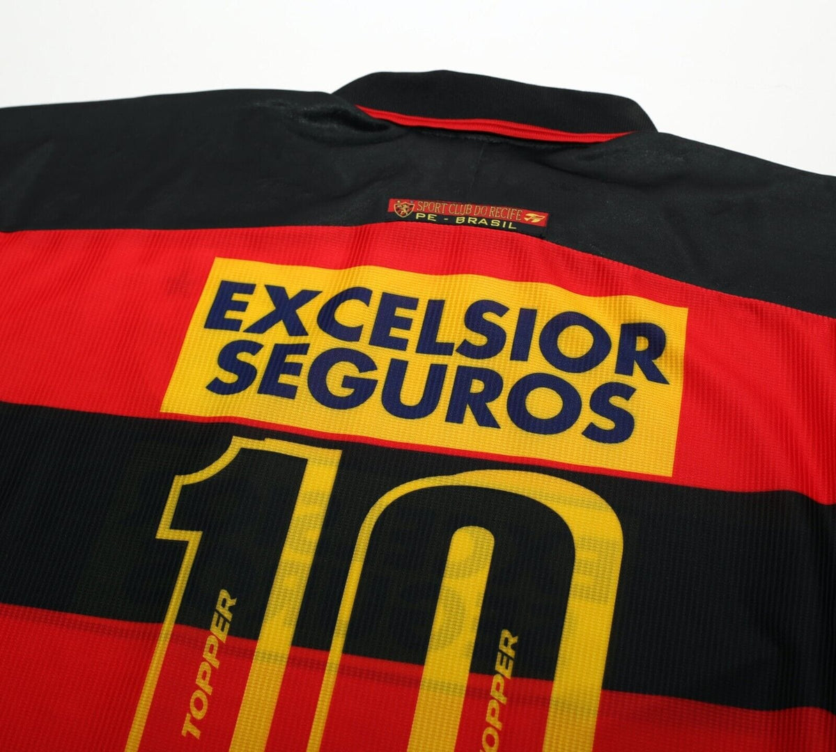 1998 SPORT RECIFE #10 Vintage Topper Home Football Shirt Jersey (XL)