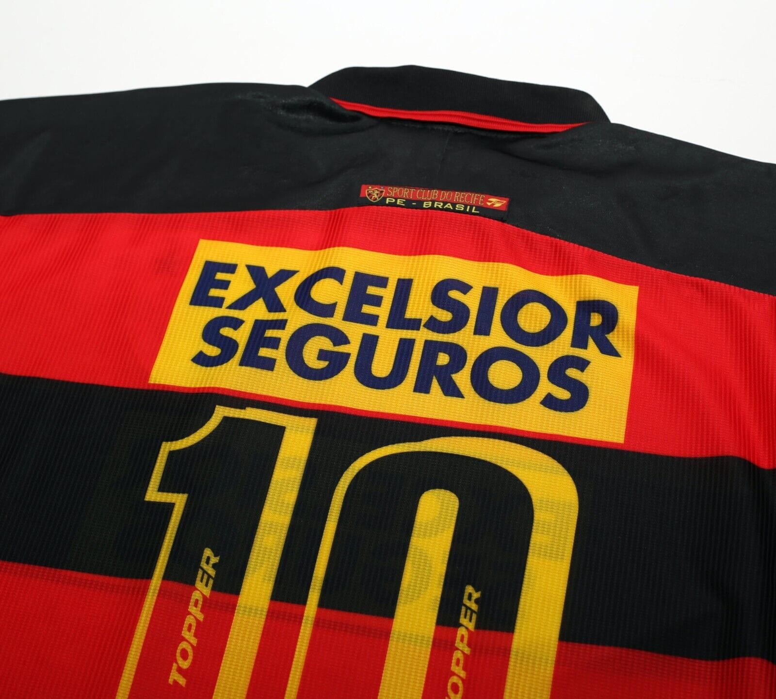 1998 SPORT RECIFE #10 Vintage Topper Home Football Shirt Jersey (XL)