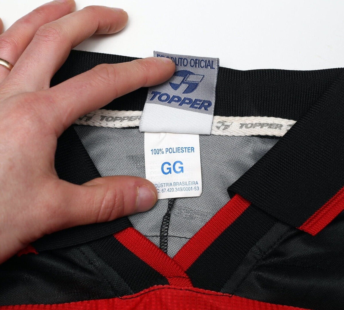 1998 SPORT RECIFE #10 Vintage Topper Home Football Shirt Jersey (XL)