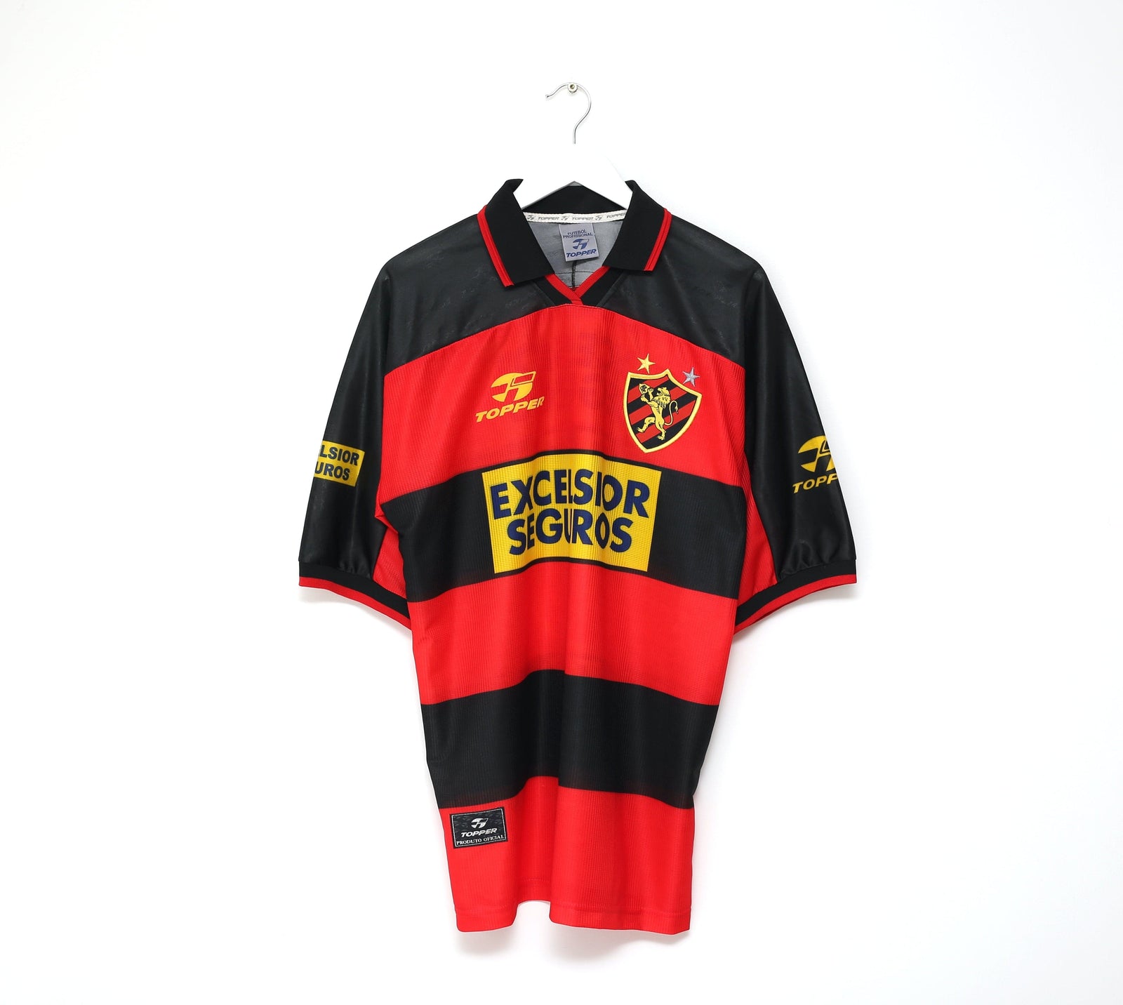 1998 SPORT RECIFE #10 Vintage Topper Home Football Shirt Jersey (XL)