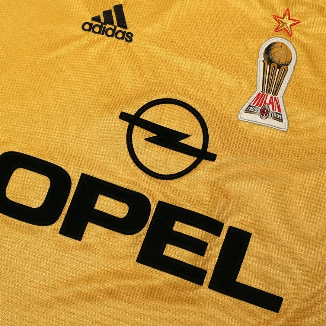 1999/00 AC Milan Vintage adidas 4th Centenary Football Shirt (S)