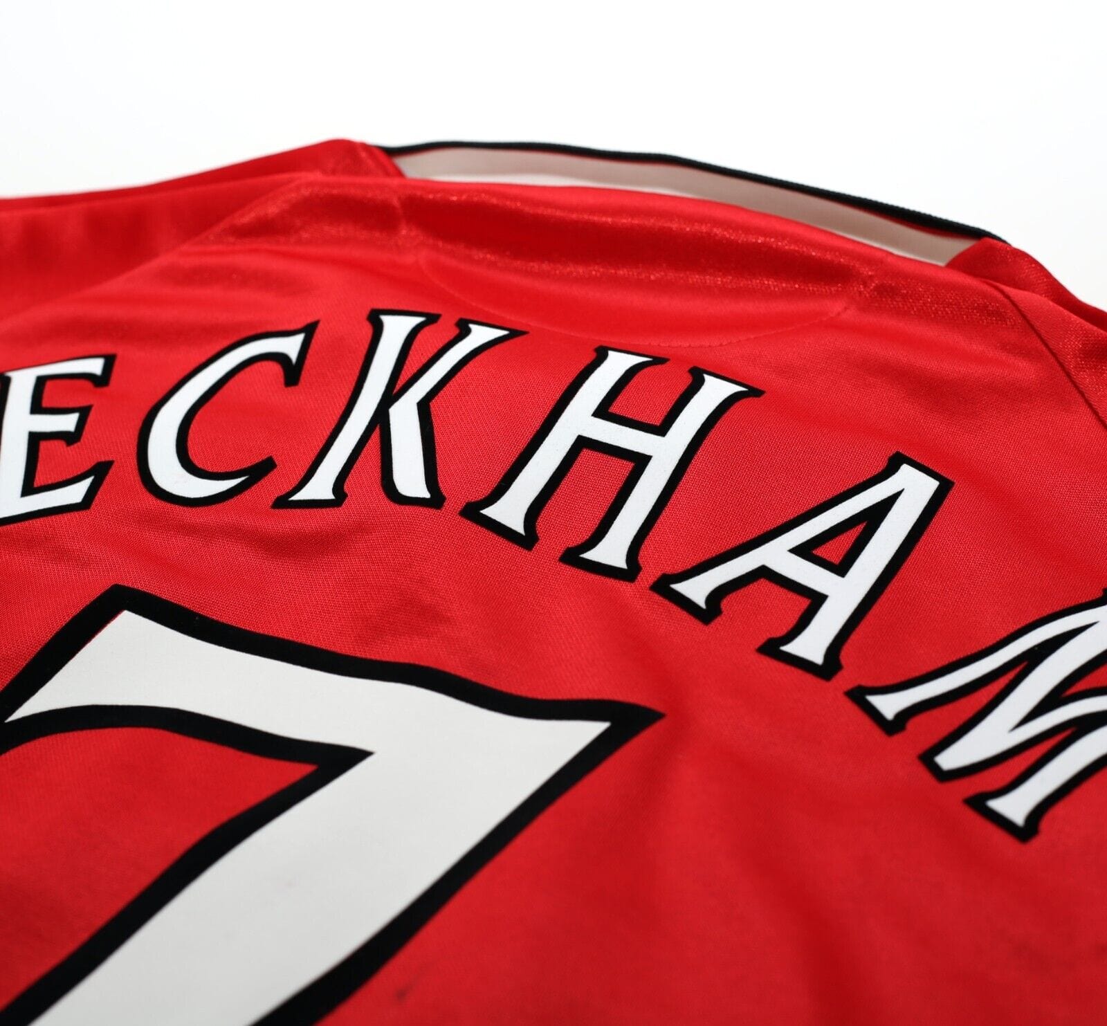 1999/00 BECKHAM #7 Manchester United Vintage Umbro CL Winners Football Shirt M/L