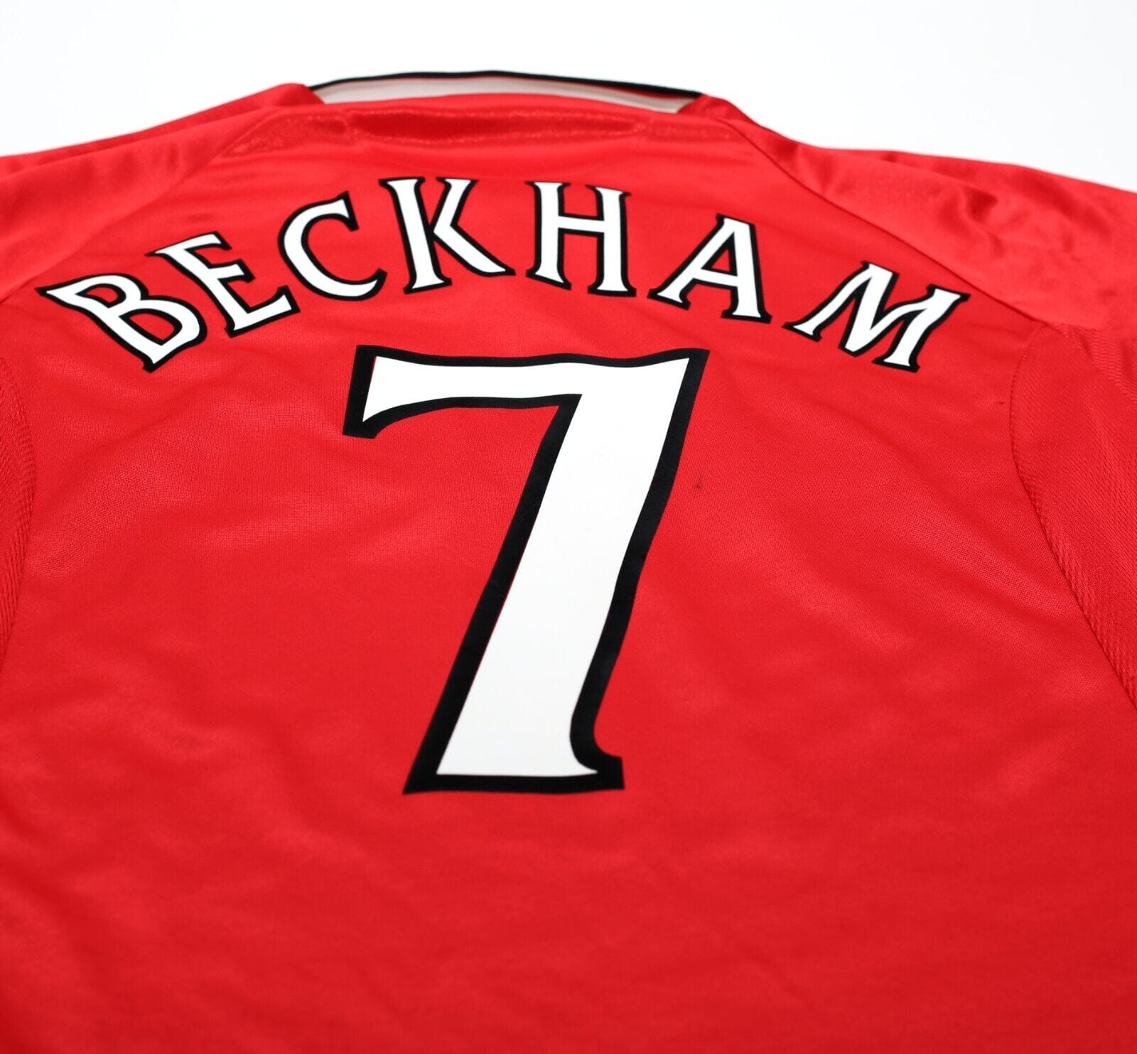 1999/00 BECKHAM #7 Manchester United Vintage Umbro CL Winners Football Shirt M/L
