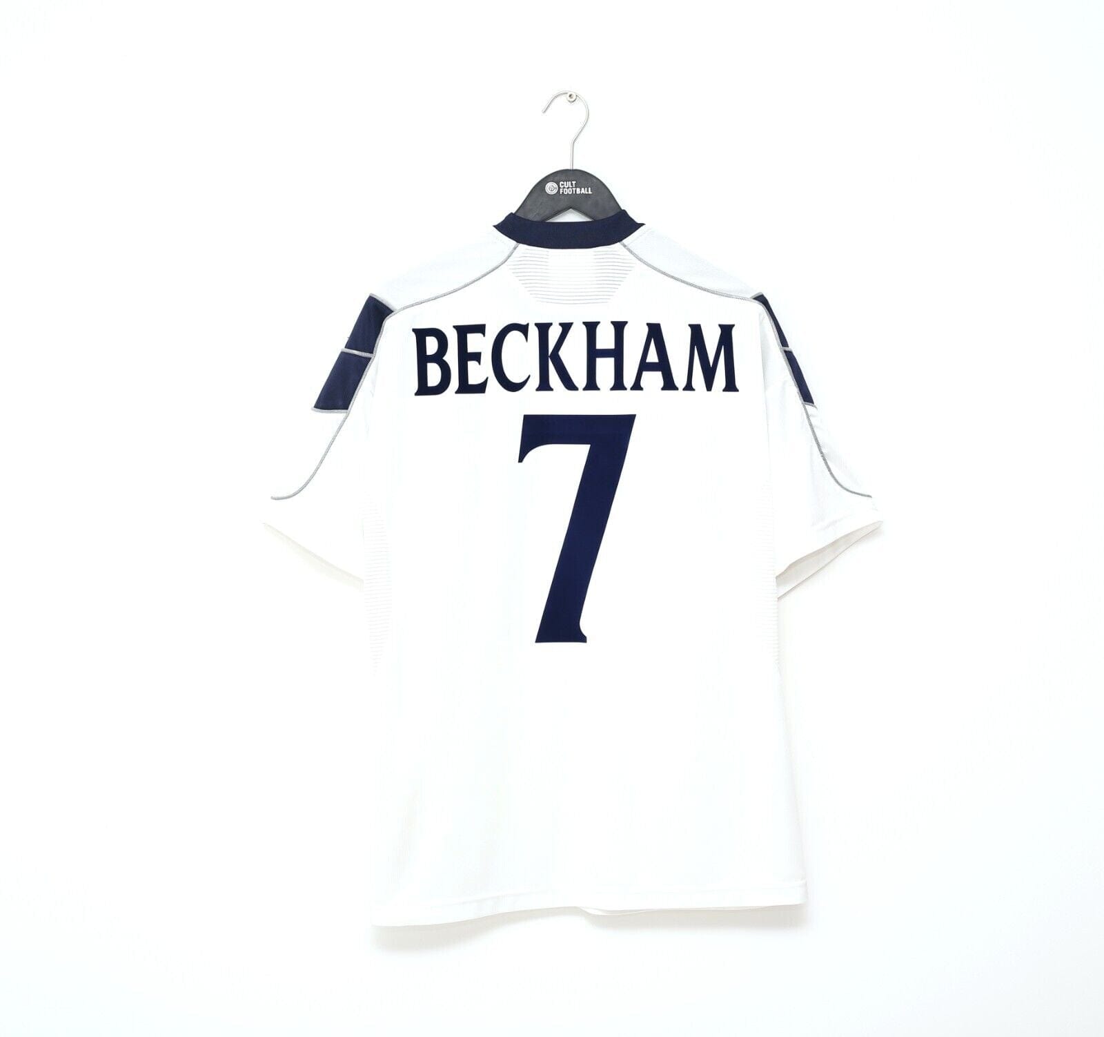 1999/00 BECKHAM #7 Manchester United Vintage Umbro Third UCL Football Shirt (L)
