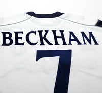 1999/00 BECKHAM #7 Manchester United Vintage Umbro Third UCL Football Shirt (L)