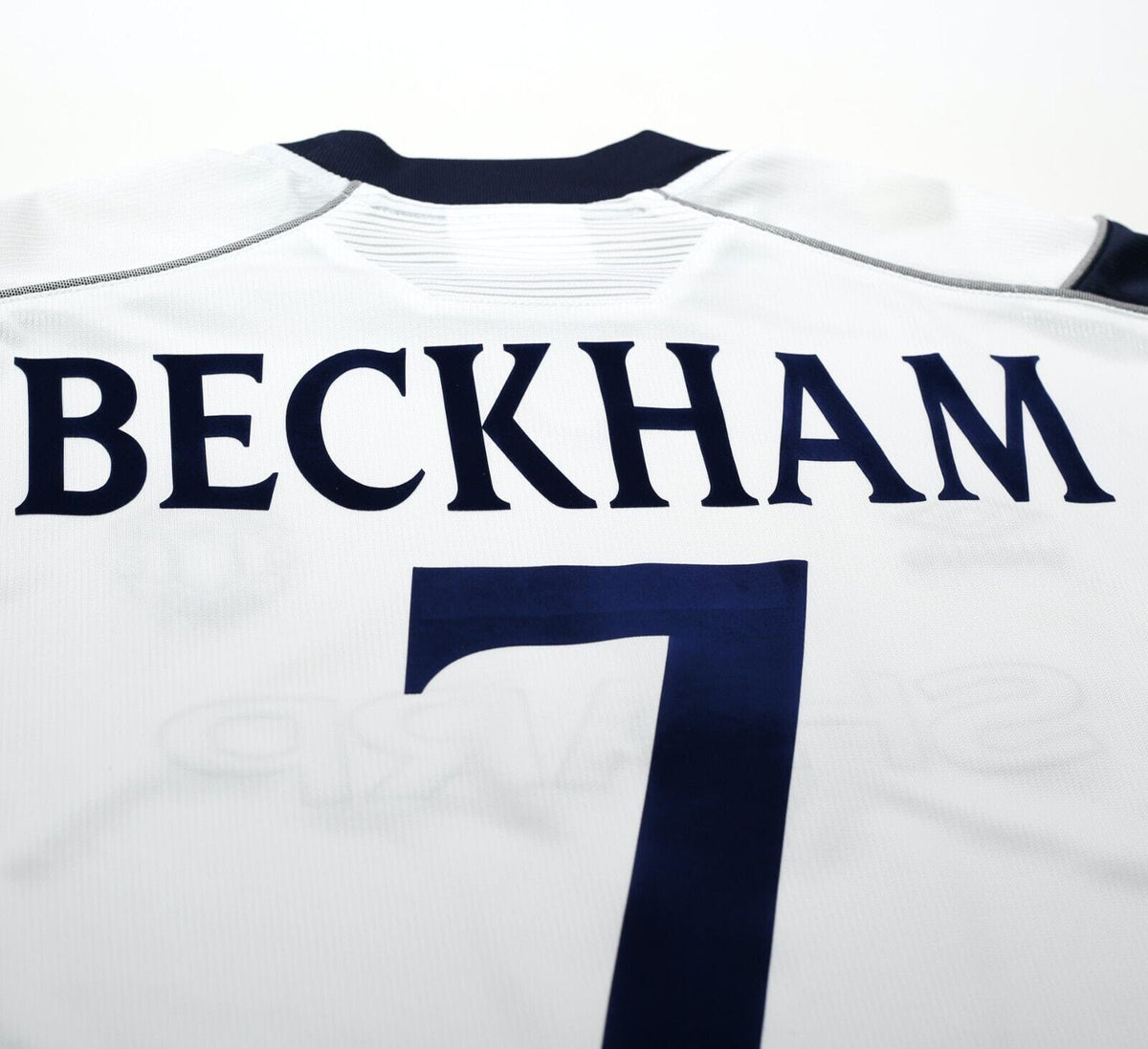 1999/00 BECKHAM #7 Manchester United Vintage Umbro Third UCL Football Shirt (L)