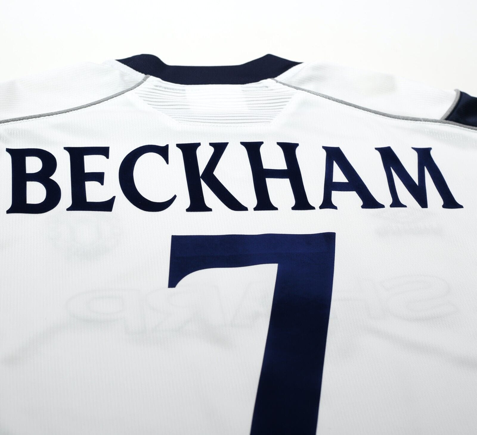 1999/00 BECKHAM #7 Manchester United Vintage Umbro Third UCL Football Shirt (L)