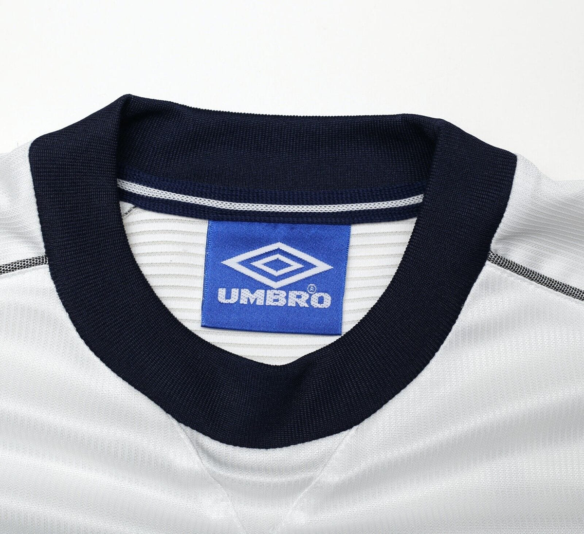 1999/00 BECKHAM #7 Manchester United Vintage Umbro Third UCL Football Shirt (L)