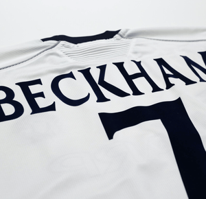 1999/00 BECKHAM #7 Manchester United Vintage Umbro UCL Football Shirt (L)