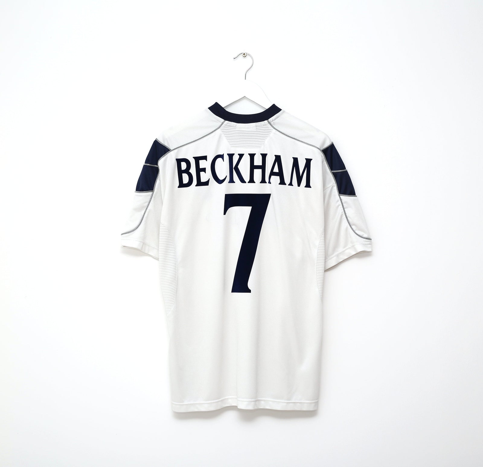 1999/00 BECKHAM #7 Manchester United Vintage Umbro UCL Football Shirt (L)