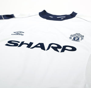 1999/00 BECKHAM #7 Manchester United Vintage Umbro UCL Football Shirt (M)