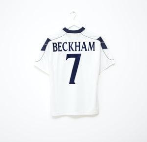 1999/00 BECKHAM #7 Manchester United Vintage Umbro UCL Football Shirt (M)