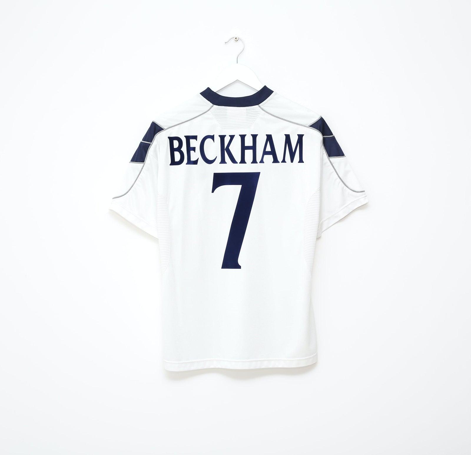 1999/00 BECKHAM #7 Manchester United Vintage Umbro UCL Football Shirt (M)