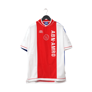 1999/00 Brian Laudrup #10 Ajax Vintage Umbro Home Football Shirt (XL)