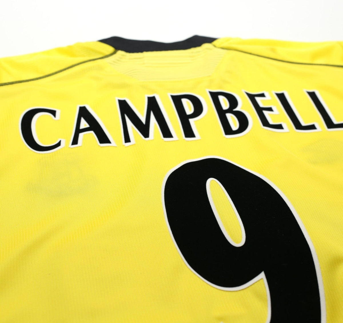 1999/00 CAMPBELL #9 Everton Vintage Umbro Away Football Shirt (XL)