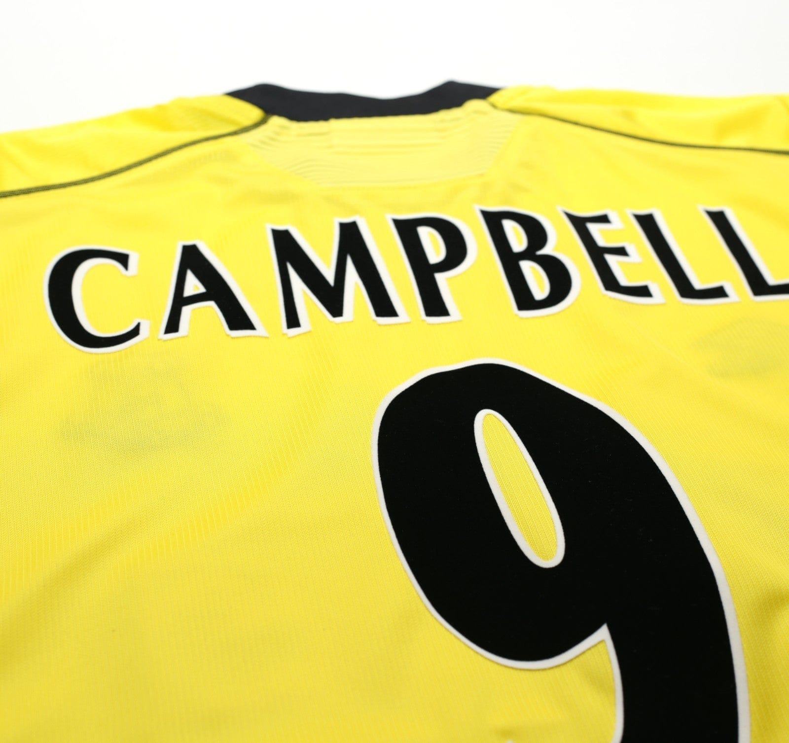 1999/00 CAMPBELL #9 Everton Vintage Umbro Away Football Shirt (XL)