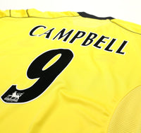 1999/00 CAMPBELL #9 Everton Vintage Umbro Away Football Shirt (XL)