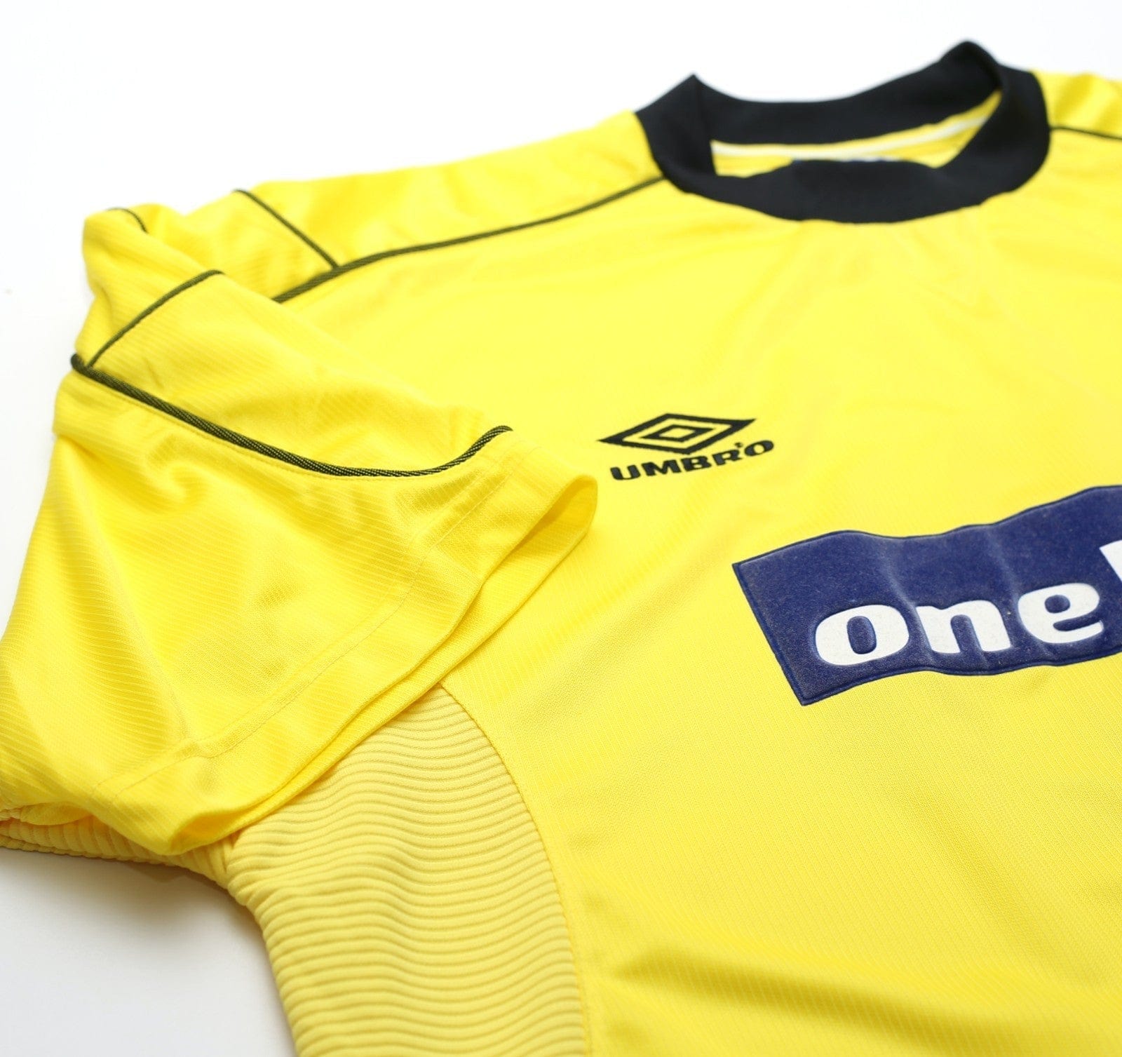 1999/00 CAMPBELL #9 Everton Vintage Umbro Away Football Shirt (XL)