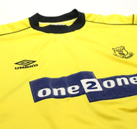 1999/00 CAMPBELL #9 Everton Vintage Umbro Away Football Shirt (XL)
