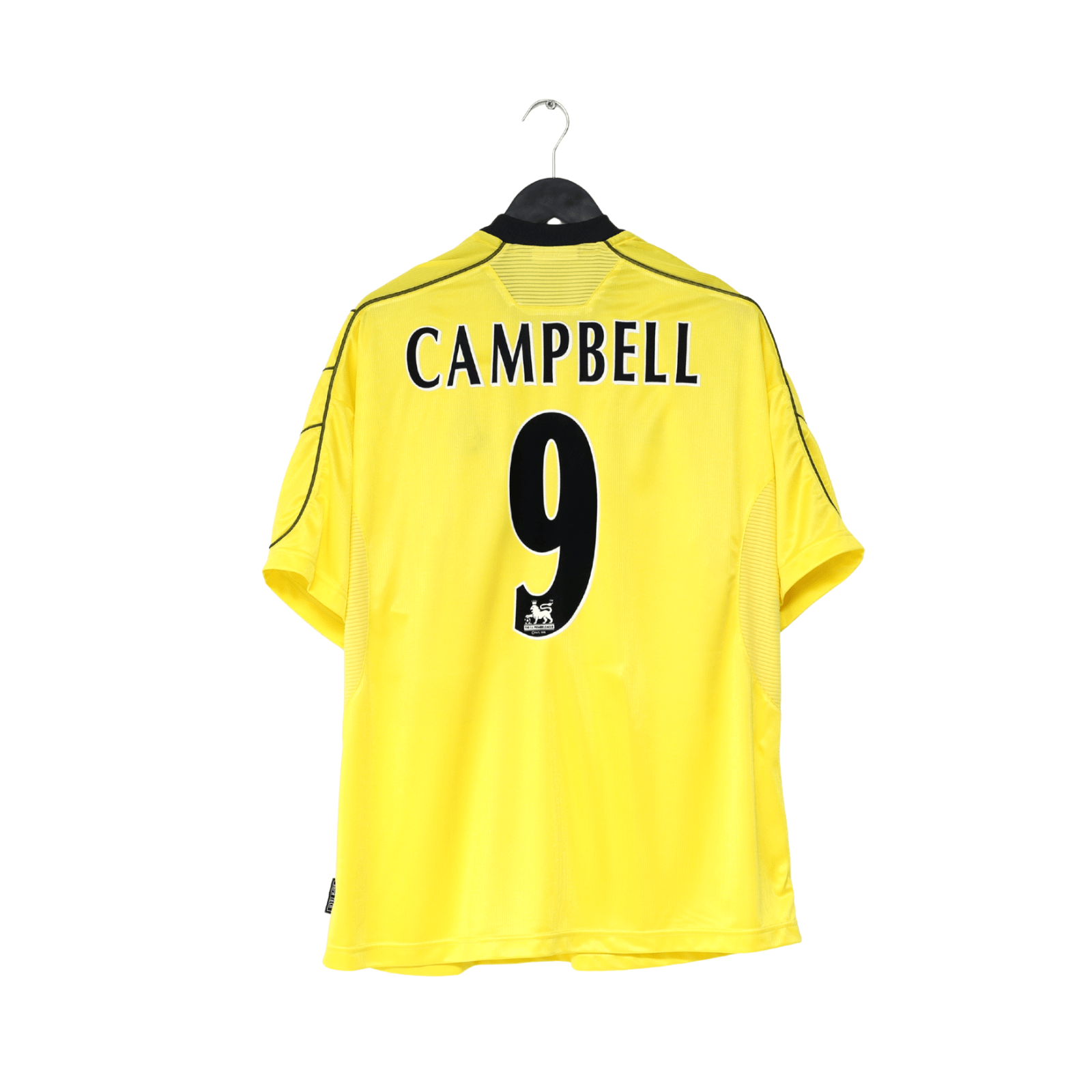 1999/00 CAMPBELL #9 Everton Vintage Umbro Away Football Shirt (XL)