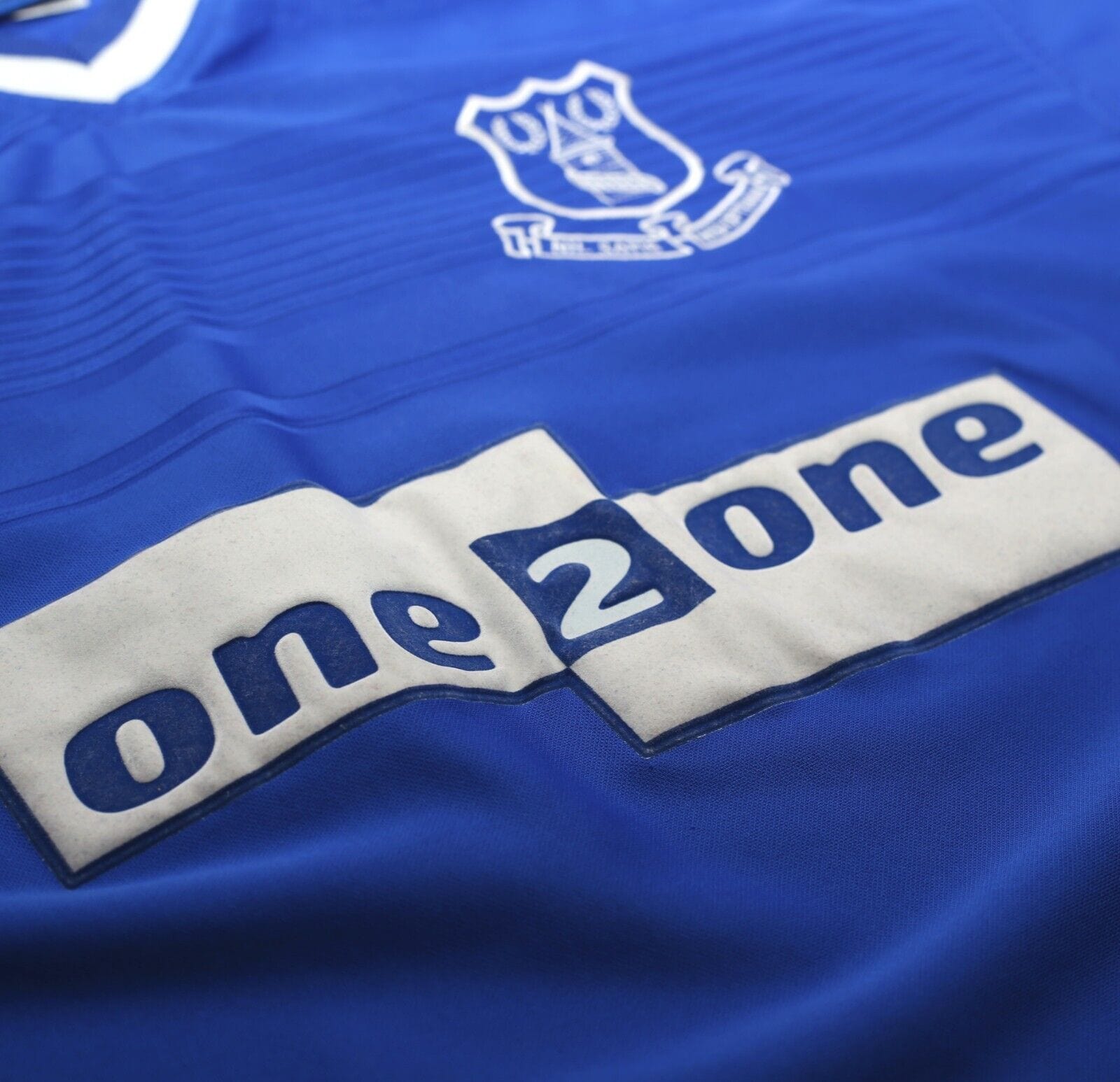 1999/00 CAMPBELL #9 Everton Vintage Umbro Football Shirt Jersey (XL)