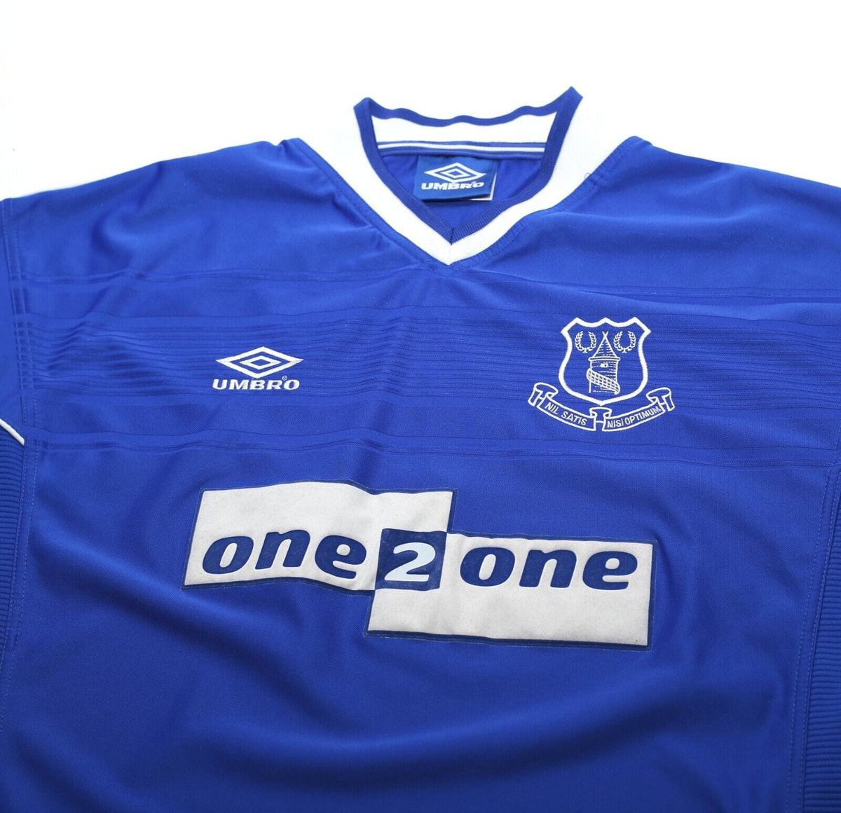 1999/00 CAMPBELL #9 Everton Vintage Umbro Football Shirt Jersey (XL)