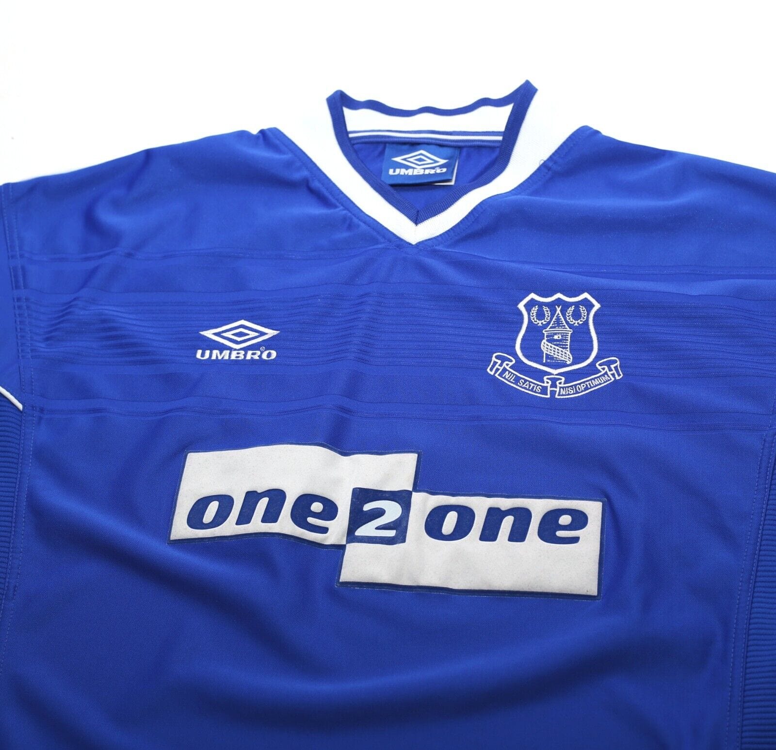 1999/00 CAMPBELL #9 Everton Vintage Umbro Football Shirt Jersey (XL)