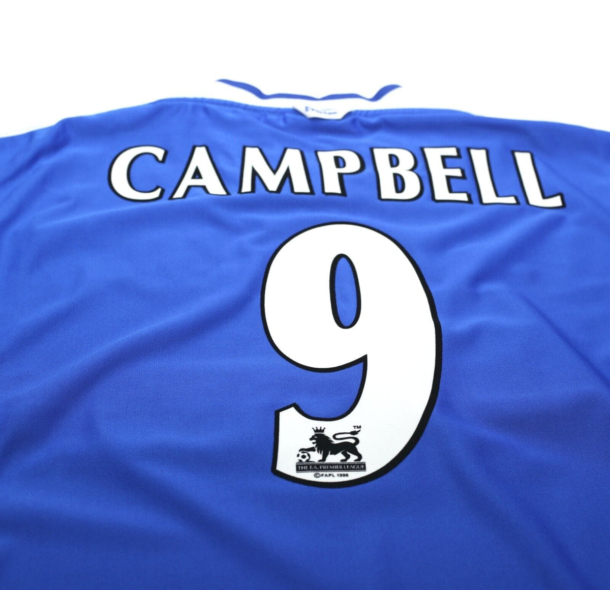 1999/00 CAMPBELL #9 Everton Vintage Umbro Football Shirt Jersey (XL)
