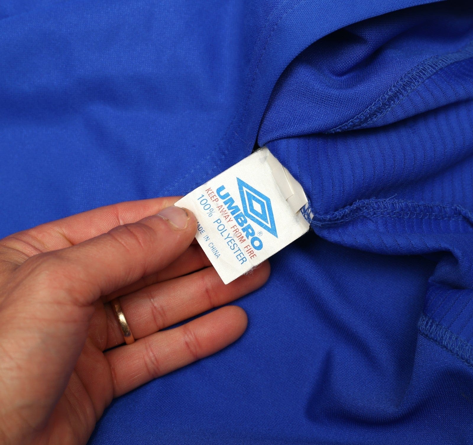 1999/00 CAMPBELL #9 Everton Vintage Umbro Home Football Shirt (XL)