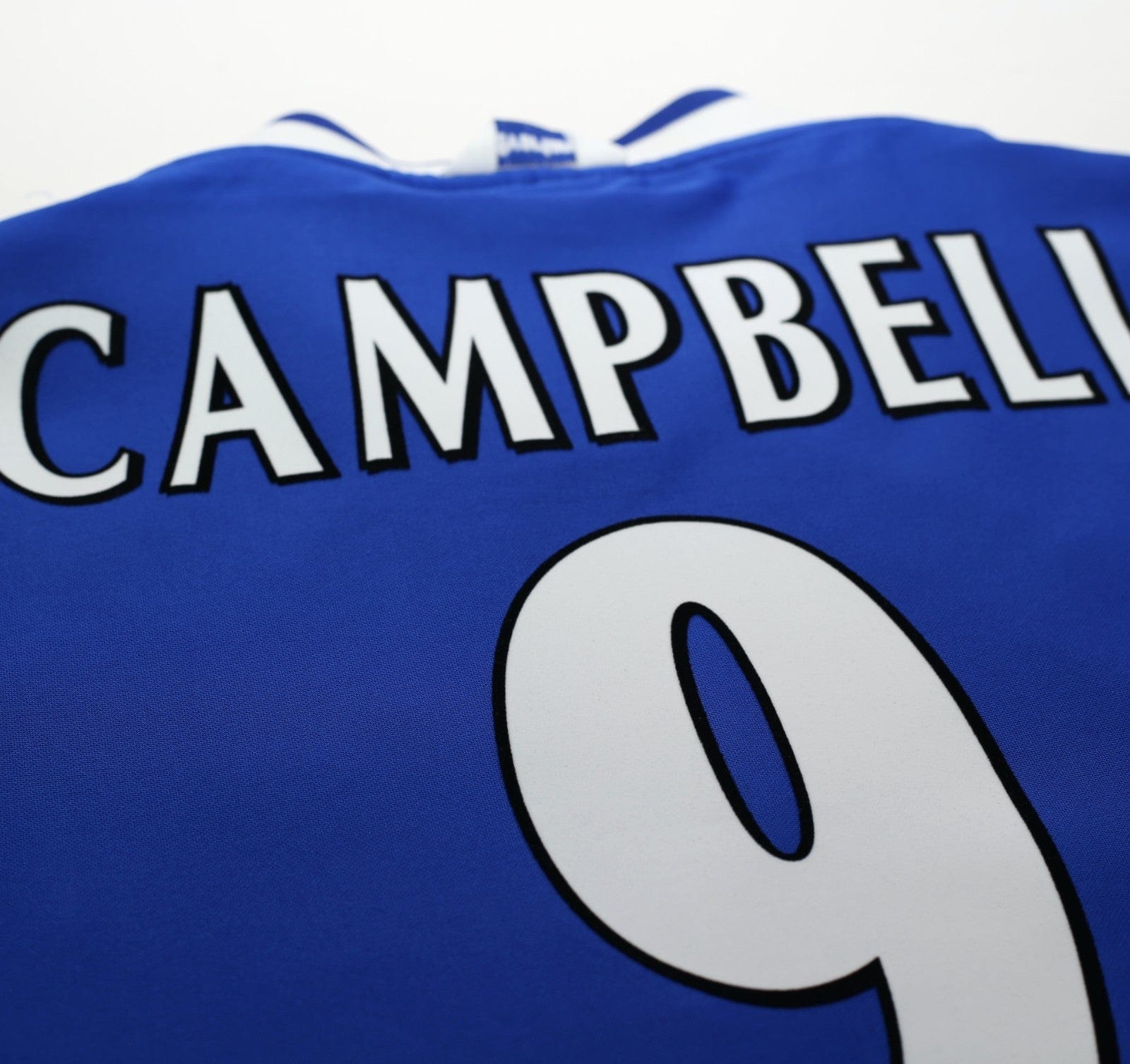 1999/00 CAMPBELL #9 Everton Vintage Umbro Home Football Shirt (XL)