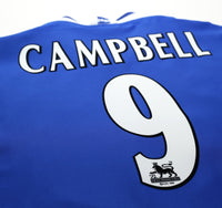 1999/00 CAMPBELL #9 Everton Vintage Umbro Home Football Shirt (XL)