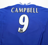 1999/00 CAMPBELL #9 Everton Vintage Umbro Home Football Shirt (XL)