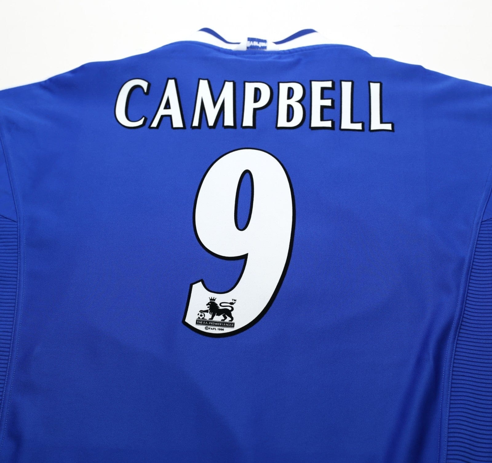 1999/00 CAMPBELL #9 Everton Vintage Umbro Home Football Shirt (XL)