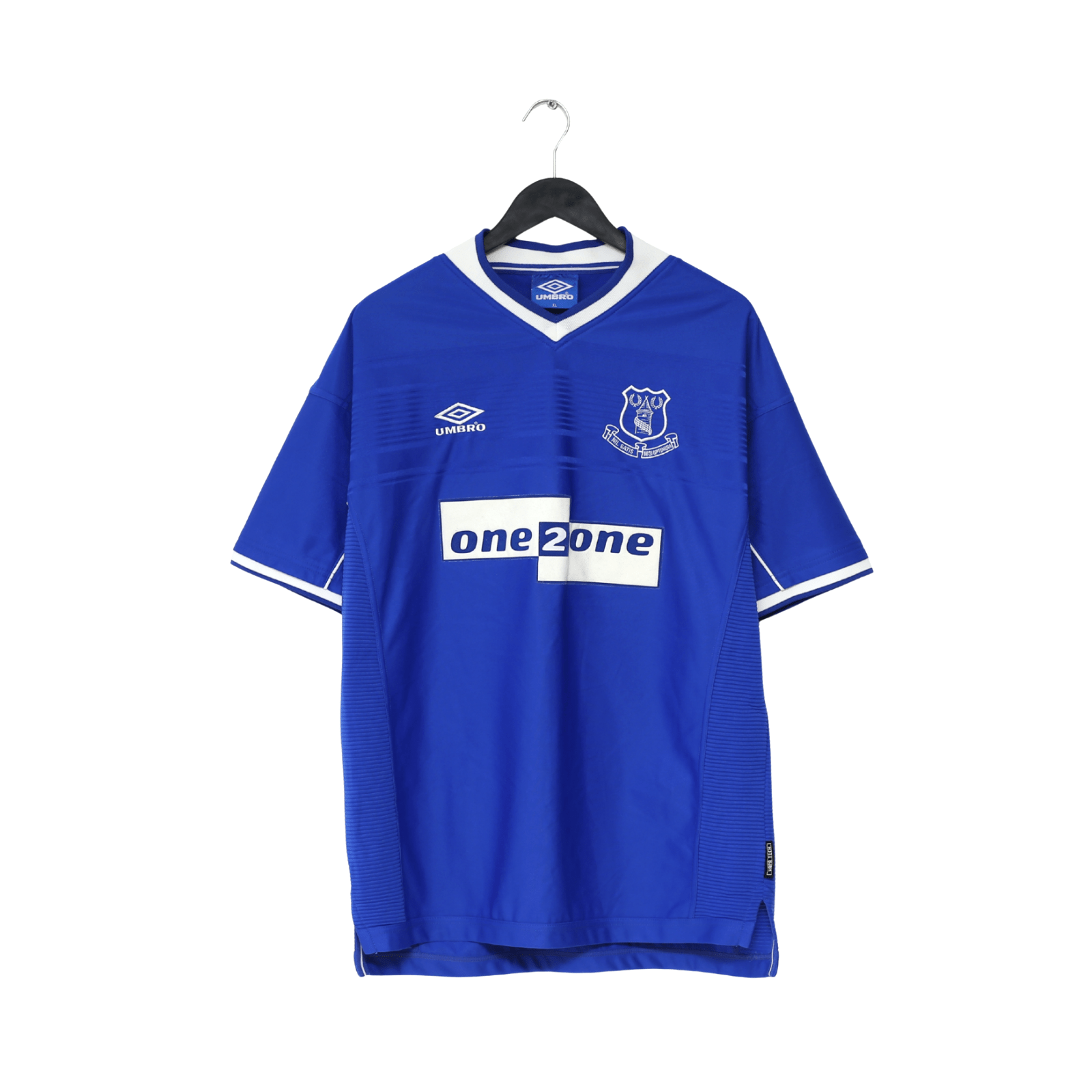 1999/00 CAMPBELL #9 Everton Vintage Umbro Home Football Shirt (XL)