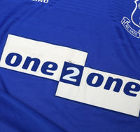 1999/00 CAMPBELL #9 Everton Vintage Umbro Home Football Shirt (XL) BNWT