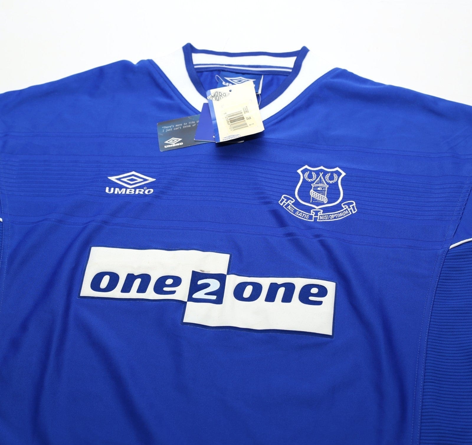 1999/00 CAMPBELL #9 Everton Vintage Umbro Home Football Shirt (XL) BNWT